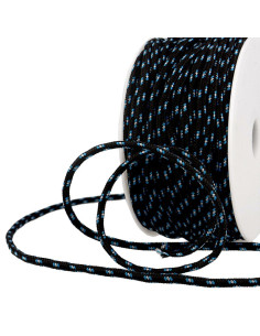 Multicolored sports cord - Black, blue, and white