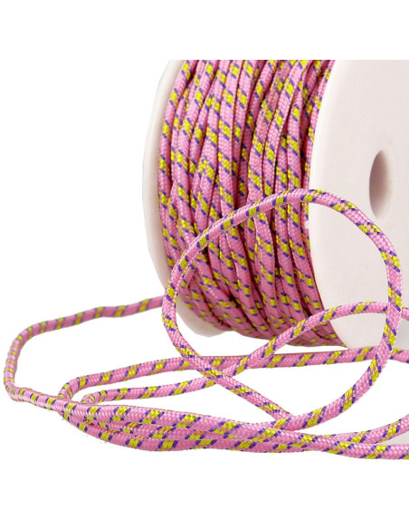 Multicolored sports lace - Pink, yellow, and purple