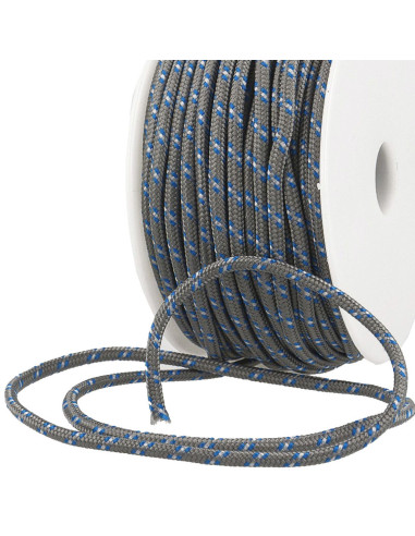 Multicolored sports cord - Gray, blue, and white