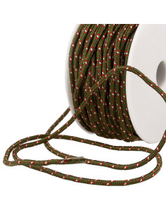 Multicolored sports lace - Khaki, red, and white