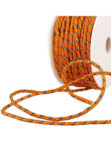 Multicolored sport shoelace - Orange, blue, and yellow
