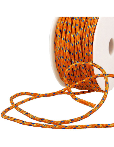 Multicolored sport shoelace - Orange, blue, and yellow