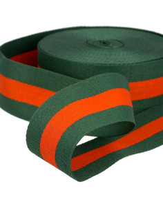 40 mm stripes - Green and red
