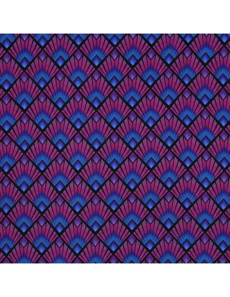 Graphic viscose fabric - Diamonds
