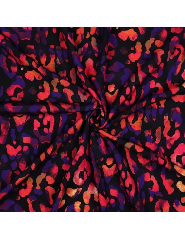 Viscose fabric - Wild black background