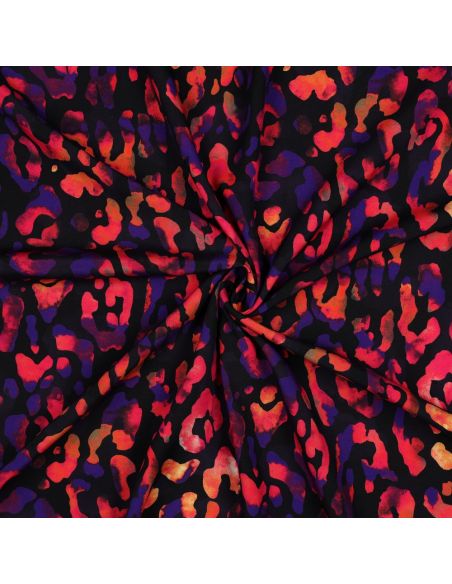 Viscose fabric - Wild black background