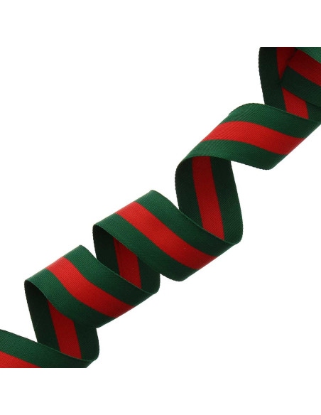 40 mm stripes - Green and red