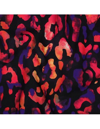 Viscose fabric - Wild black background