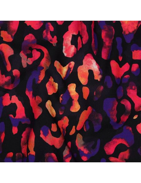 Viscose fabric - Wild black background