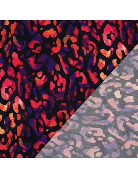 Viscose fabric - Wild black background
