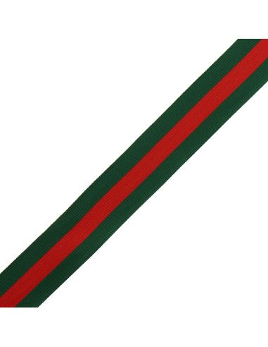 40 mm stripes - Green and red