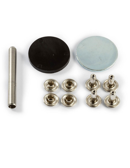 Set of 20 tubular rivets with 3-4 mm drilling tool