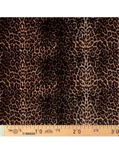 Animal velvet panne fabric - Wild