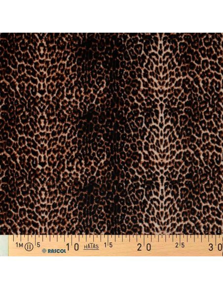 Animal velvet panne fabric - Wild