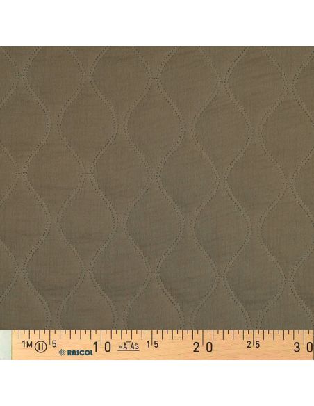 Quilted double gauze fabric - Khaki