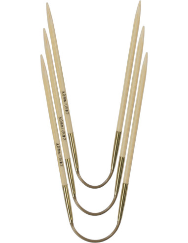 addiCraSyTrio Bamboo Short needle set