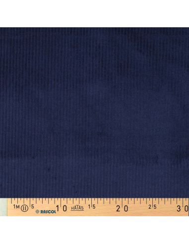 Cotton corduroy fabric - Navy blue