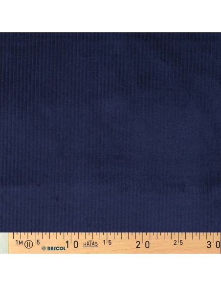 Cotton corduroy fabric - Navy blue