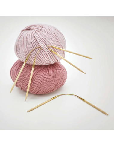 addiCraSyTrio Bamboo Short needle set
