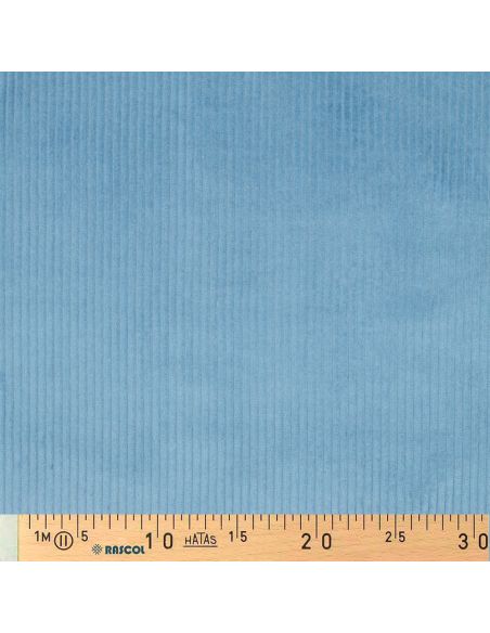 Cotton corduroy fabric - Blue