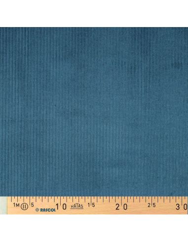 Cotton corduroy fabric - Petrol blue