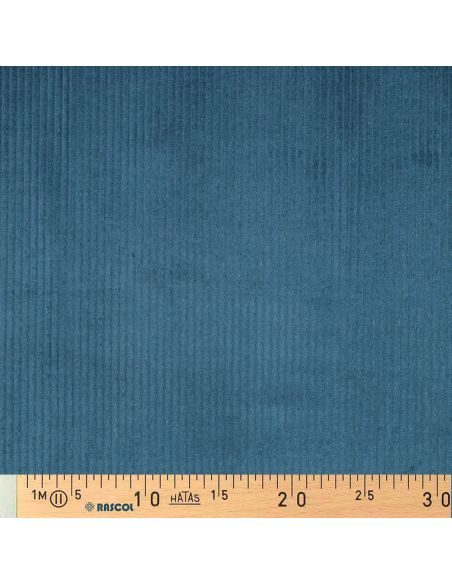 Cotton corduroy fabric - Petrol blue