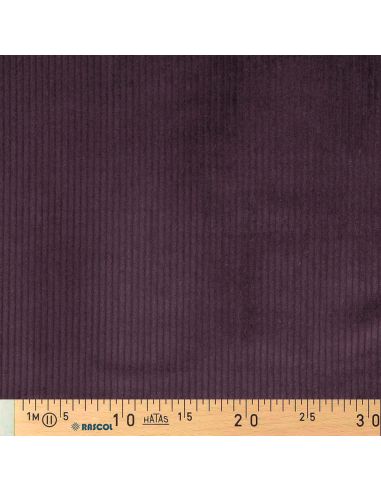 Cotton corduroy fabric - Eggplant
