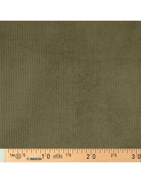 Cotton corduroy fabric - Military green