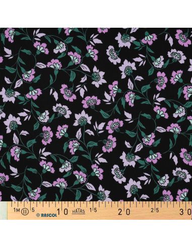 Heavy stretch viscose fabric Rosella - Black