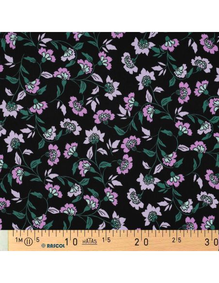 Heavy stretch viscose fabric Rosella - Black