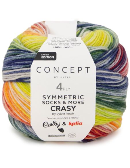 Symmetric Socks & More Crazy Katia sock yarn