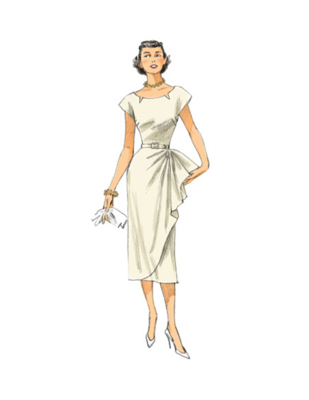 Dress and belt pattern - Butterick 5880