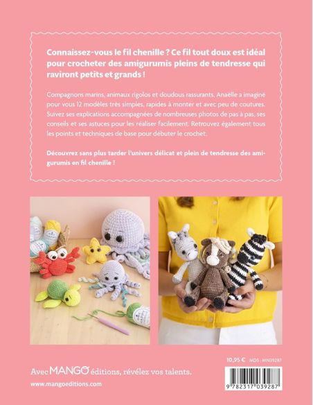Amigurumi book in chenille yarn