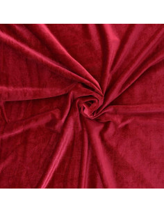 Stretch velvet fabric - Red