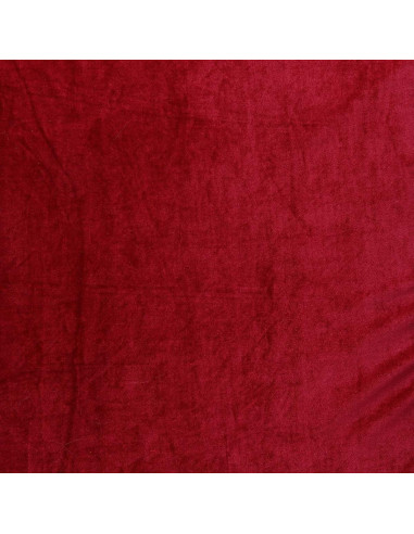 Stretch velvet fabric - Red