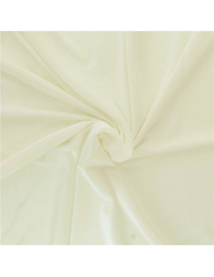Stretch velvet fabric - Ecru