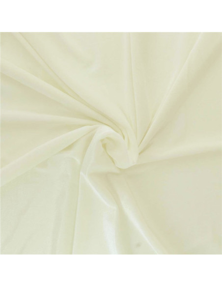 Stretch velvet fabric - Ecru