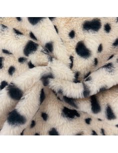 Faux animal fur fabric - Serval