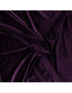 Stretch velvet fabric - Purple