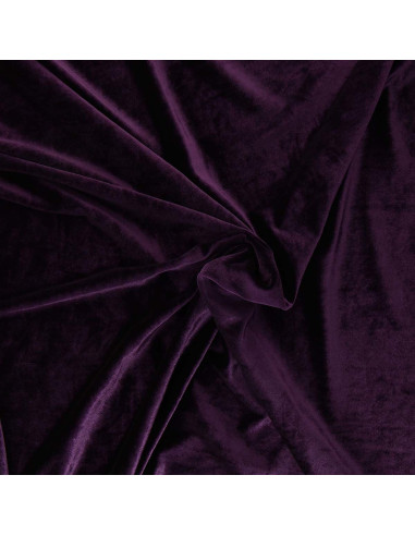 Stretch velvet fabric - Purple
