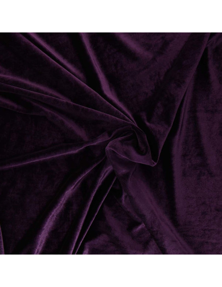 Stretch velvet fabric - Purple