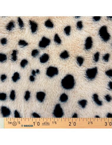 Faux animal fur fabric - Serval