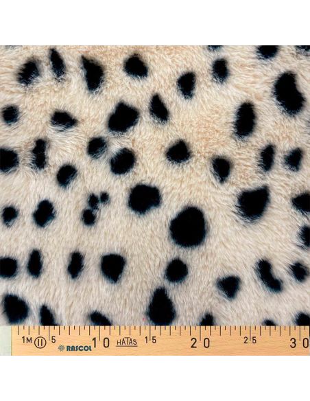 Faux animal fur fabric - Serval