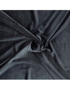 Stretch velvet fabric - Anthracite