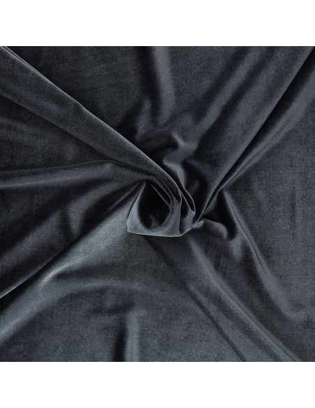 Stretch velvet fabric - Anthracite