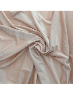 Stretch velvet fabric - Powder pink