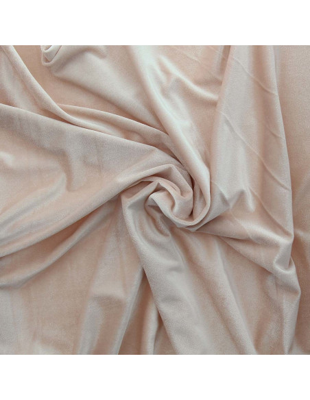 Stretch velvet fabric - Powder pink