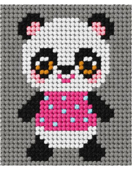 Children's Canvas Kit - My Panda Friend