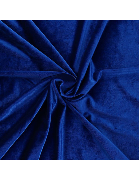 Stretch velvet fabric - Royal blue
