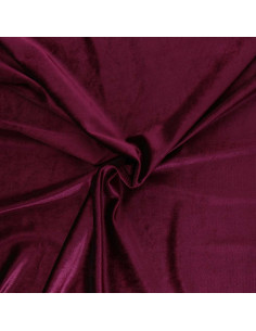 Stretch velvet fabric - Bordeaux